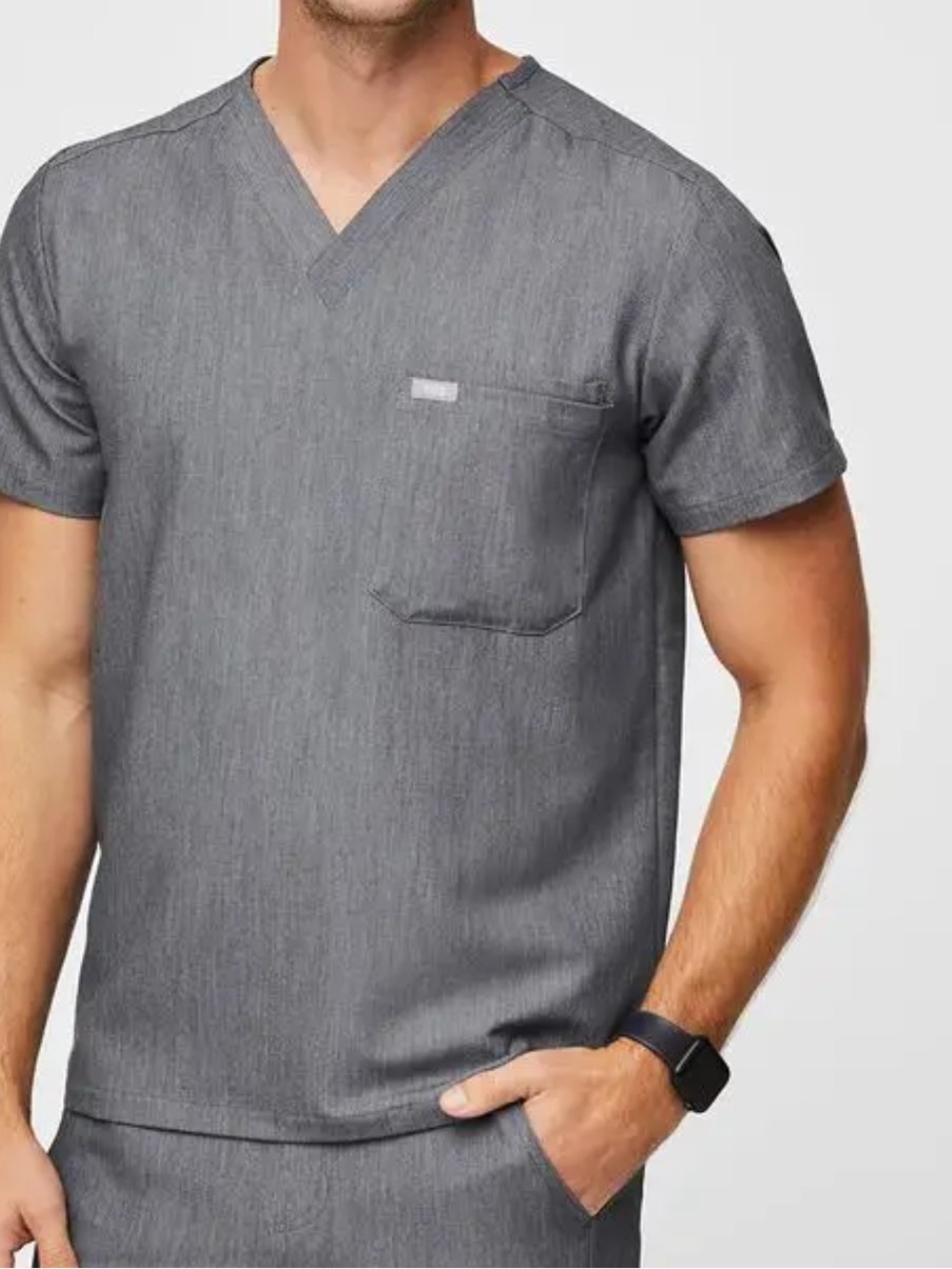 FIGS Leon Scrub Top, Graphite, size Large, NWT